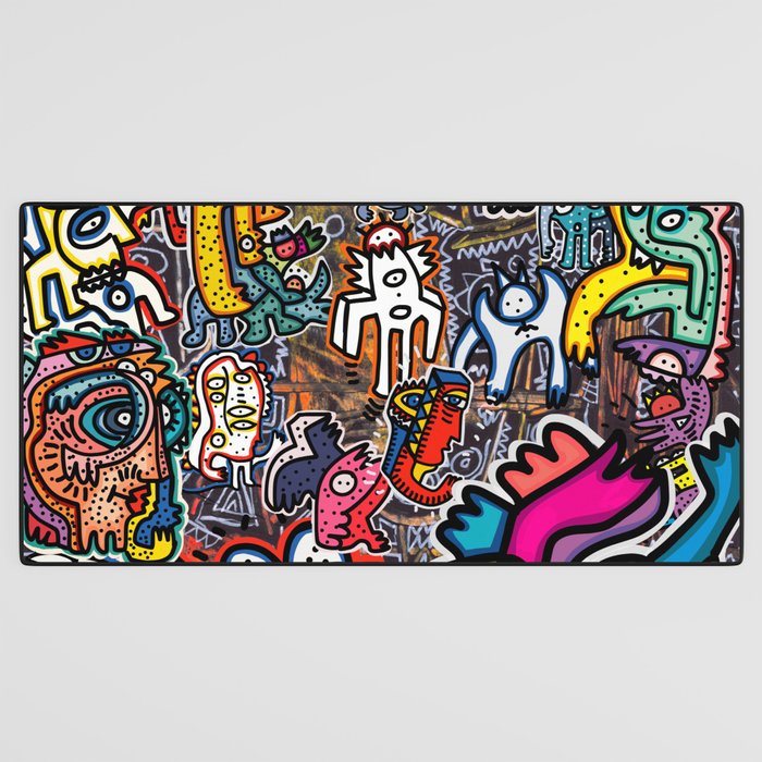 Stickers Attack Street Art Graffiti Desk Mat Gallery Image 3