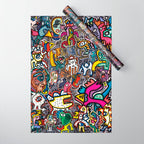 Stickers Attack Street Art Graffiti Wrapping Paper Gallery Image 1