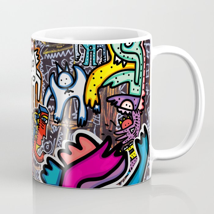 Stickers Attack Street Art Graffiti Coffee Mug Gallery Image 1