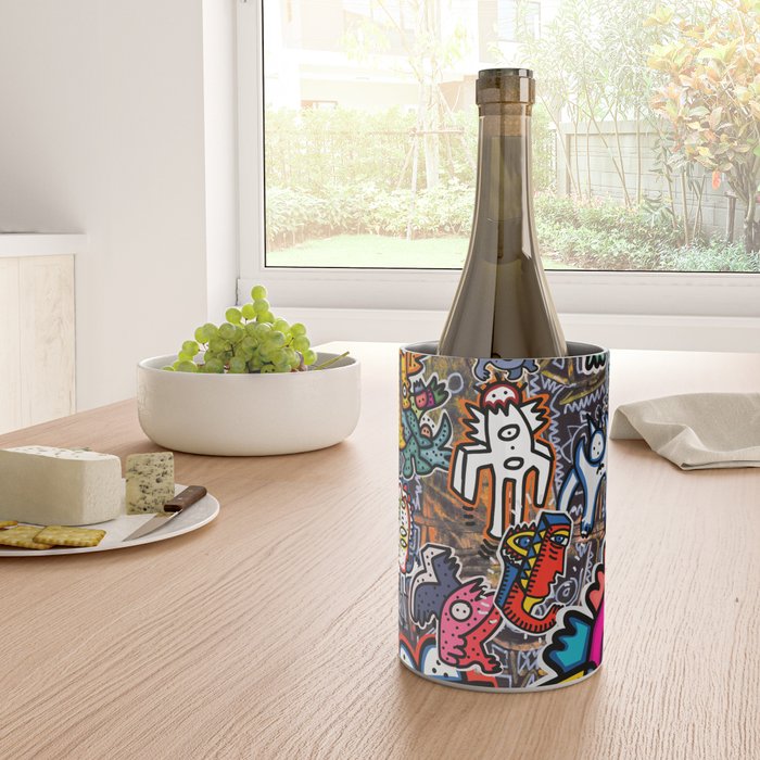 Stickers Attack Street Art Graffiti Wine Chiller Gallery Image 4