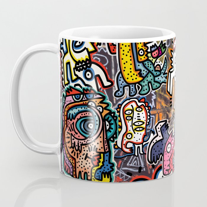 Stickers Attack Street Art Graffiti Coffee Mug Gallery Image 3