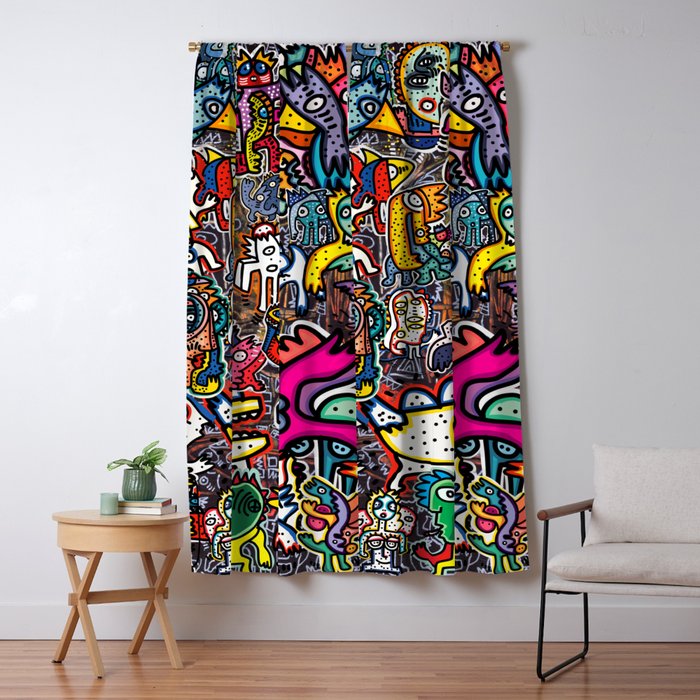 Stickers Attack Street Art Graffiti Window Curtain Gallery Image 5