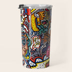 Stickers Attack Street Art Graffiti Travel Mug Gallery Image 3