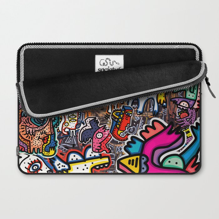 Stickers Attack Street Art Graffiti Laptop Sleeve Gallery Image 2