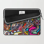 Stickers Attack Street Art Graffiti Laptop Sleeve Gallery Image 2