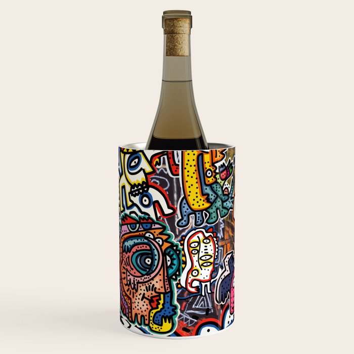 Stickers Attack Street Art Graffiti Wine Chiller Gallery Image 2