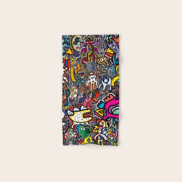 Stickers Attack Street Art Graffiti Towels Gallery Image 1