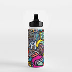 Stickers Attack Street Art Graffiti Water Bottle Gallery Image 2