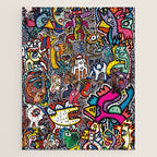 Stickers Attack Street Art Graffiti Jigsaw Puzzle Gallery Image 1