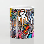 Stickers Attack Street Art Graffiti Coffee Mug Gallery Image 4