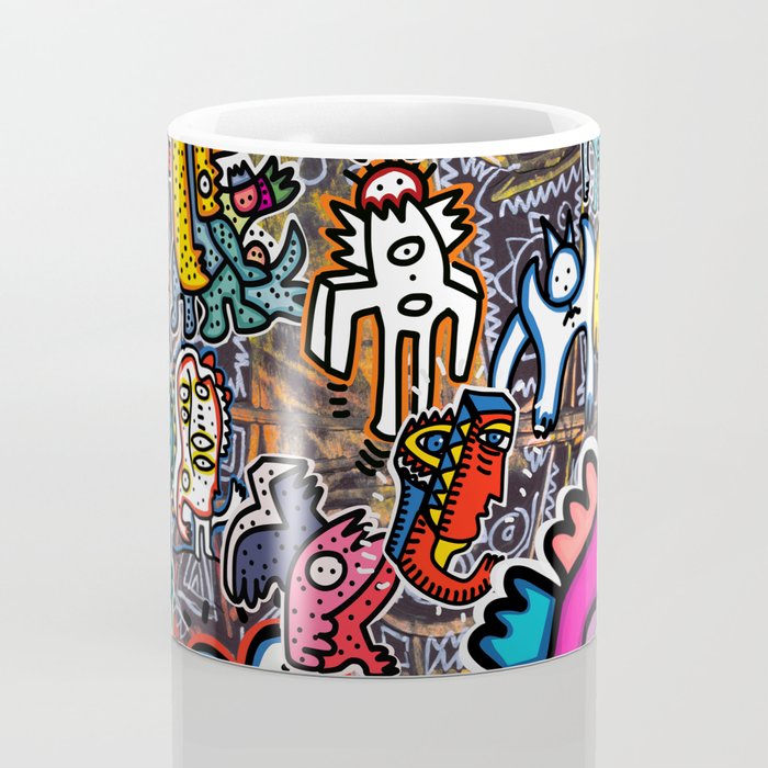 Stickers Attack Street Art Graffiti Coffee Mug Gallery Image 4