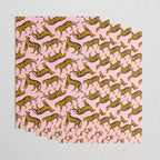Tigers (Pink and Marigold) Wrapping Paper Gallery Image 3