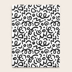 Fun black line doodle art pattern Notebook Gallery Image 4