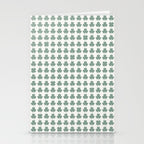 Clovers XXXII Sage Green Botanical Pattern Stationery Card Gallery Image 2