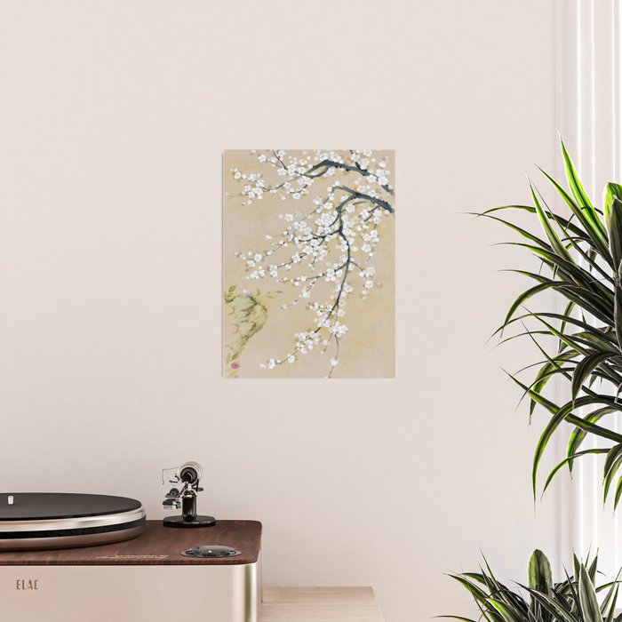 Ume flower painting,korean painting. chinoiserie. Poster Gallery Image 2