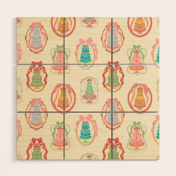 Rococo Cakes Wood Wall Art Gallery Image 1