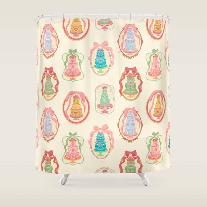 Rococo Cakes Shower Curtain Gallery Image 1