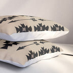 Southwestern Arrow Pattern 232 Black and Beige Pillow Sham Gallery Image 3