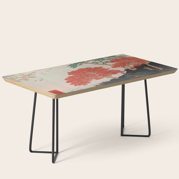 Inside Akiba Shrine Vintage Ukiyo-e Japanese Art Coffee Table Gallery Image 1