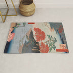 Inside Akiba Shrine Vintage Ukiyo-e Japanese Art Rug Gallery Image 1
