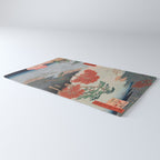 Inside Akiba Shrine Vintage Ukiyo-e Japanese Art Rug Gallery Image 3