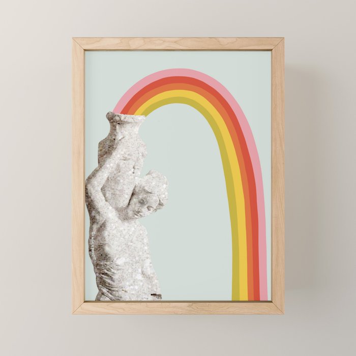 Rainbow Statue Mini Art Print Gallery Image 1