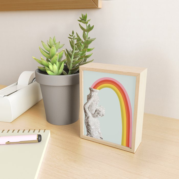 Rainbow Statue Mini Art Print Gallery Image 2