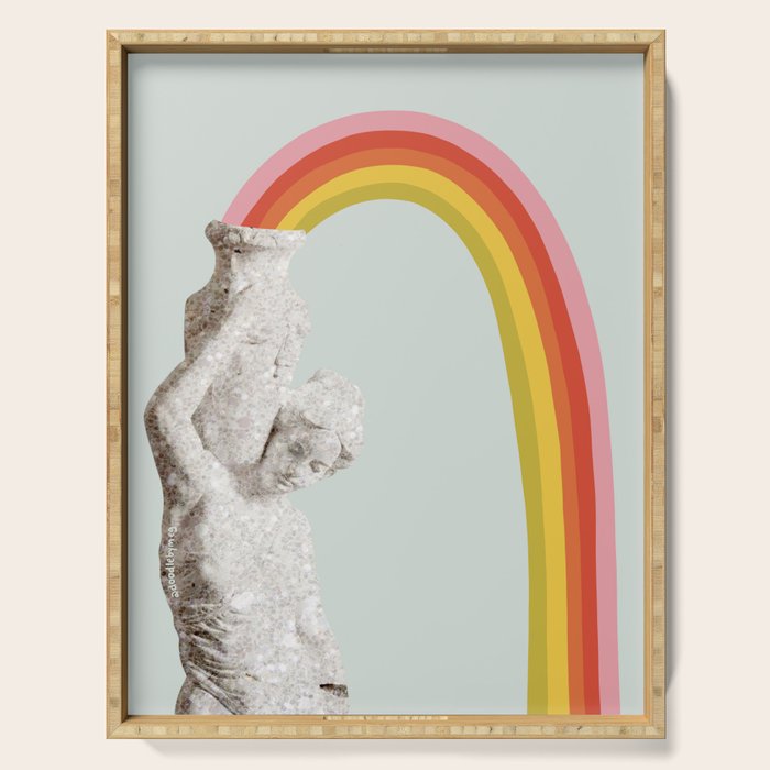 Rainbow Statue Serving Tray Gallery Image 1