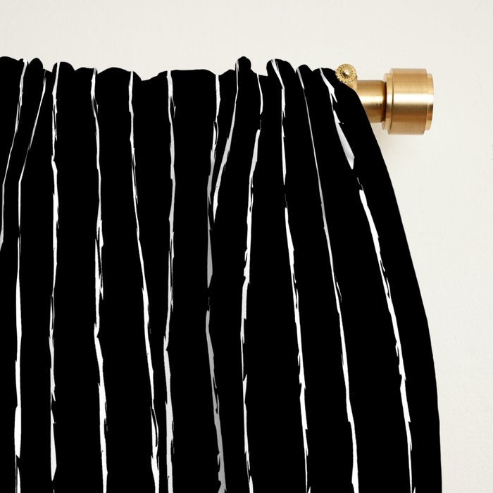 Lines III (Black) Window Curtain Gallery Image 2