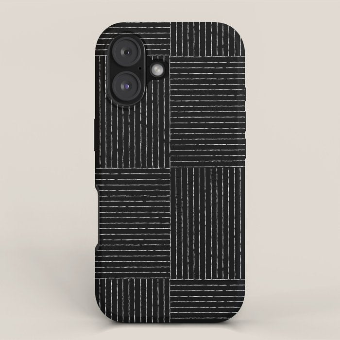 Lines III (Black) iPhone Case Gallery Image 1