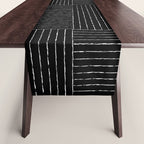 Lines III (Black) Table Runner Gallery Image 1