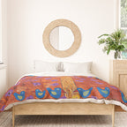 Rust Tree of Life by Gert Mathiesen Duvet Cover Gallery Image 3