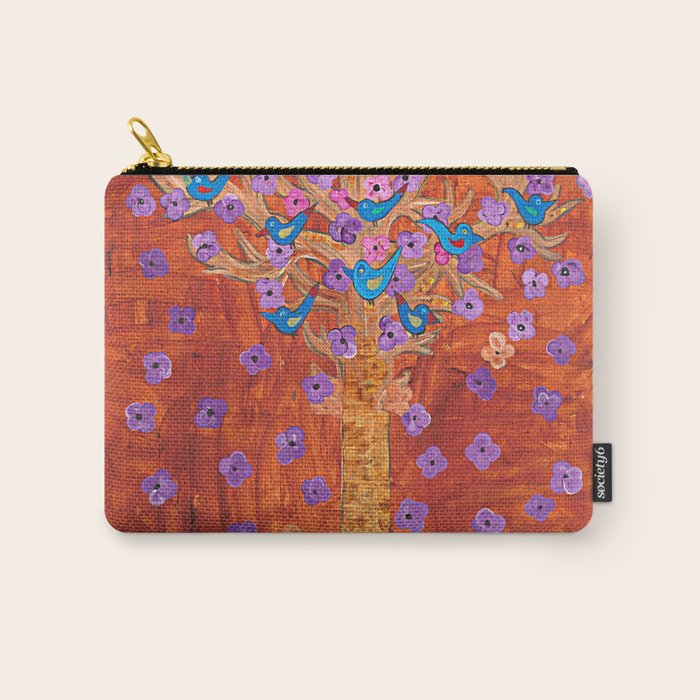 Rust Tree of Life by Gert Mathiesen Carry All Pouch