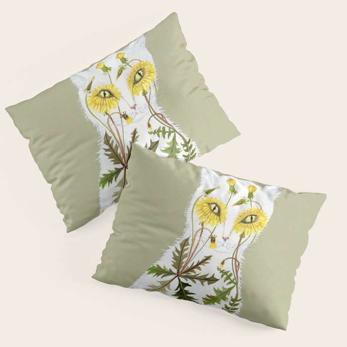 Dandelion Cat Pillow Sham Gallery Image 3