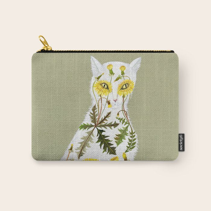 Dandelion Cat Carry All Pouch Gallery Image 1