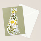 Dandelion Cat Stationery Card Gallery Image 2