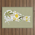 Dandelion Cat Outdoor Rug Gallery Image 1