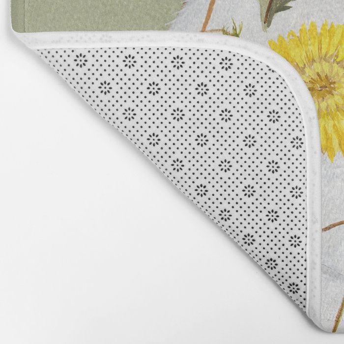 Dandelion Cat Bath Mat Gallery Image 2