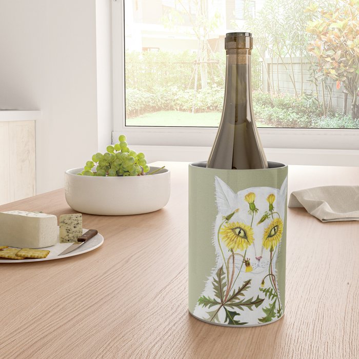 Dandelion Cat Wine Chiller Gallery Image 4