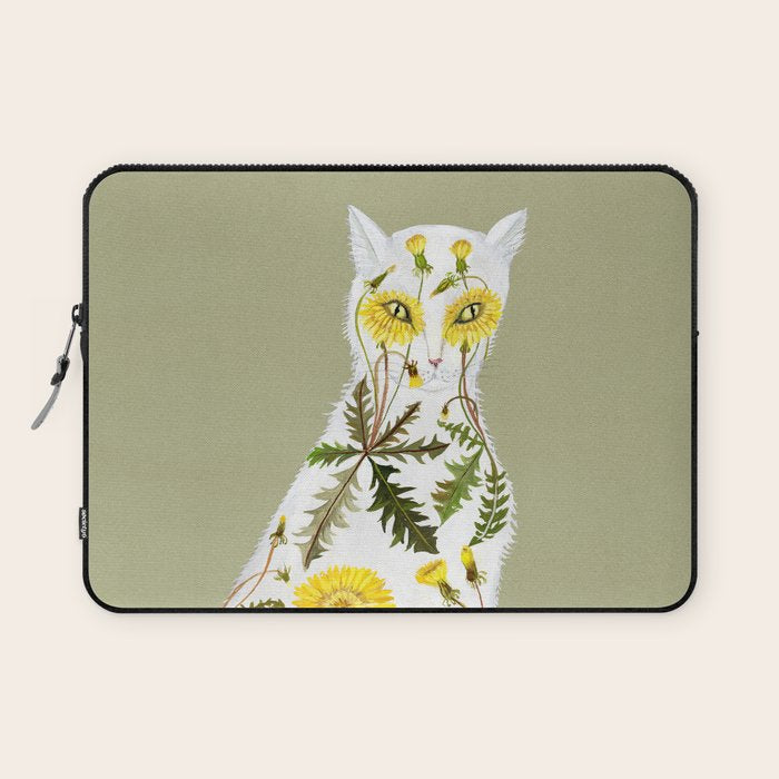 Dandelion Cat Laptop Sleeve Gallery Image 1