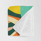 Garden Festival - Abstract Botanical Series Throw Blanket Gallery Image 3