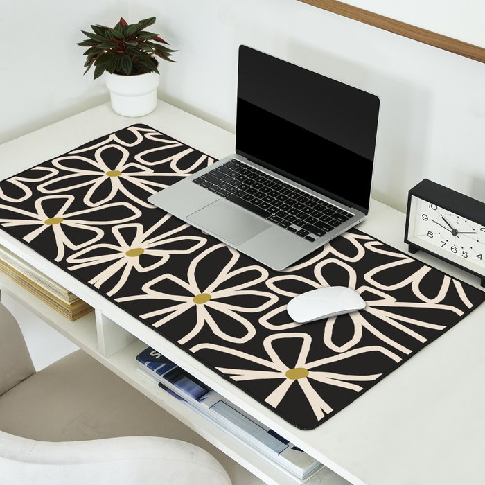 Daisy chain - night Desk Mat Gallery Image 2