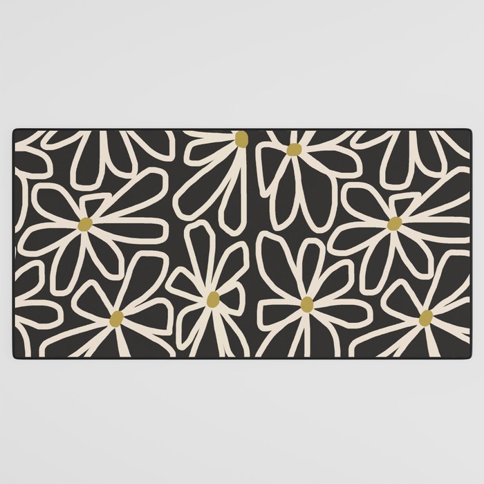 Daisy chain - night Desk Mat Gallery Image 3