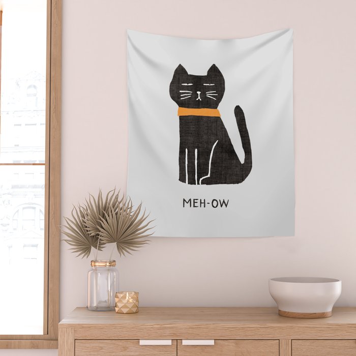 Meh-ow Wall Tapestry Gallery Image 2