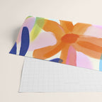 Sunny Day Bold Abstract Florals Multicolor Cheerful Summer Pattern Wrapping Paper Gallery Image 2