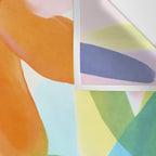 Sunny Day Bold Abstract Florals Multicolor Cheerful Summer Pattern Wall Tapestry Gallery Image 3