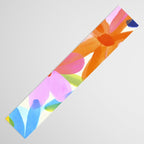 Sunny Day Bold Abstract Florals Multicolor Cheerful Summer Pattern Table Runner Gallery Image 3