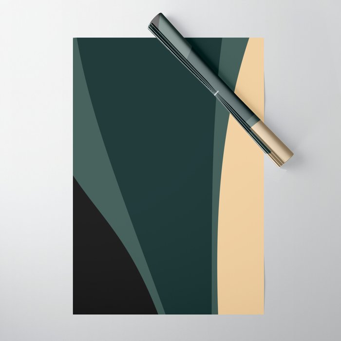 Minimalist Plant Abstract LXXXVII Wrapping Paper Gallery Image 1