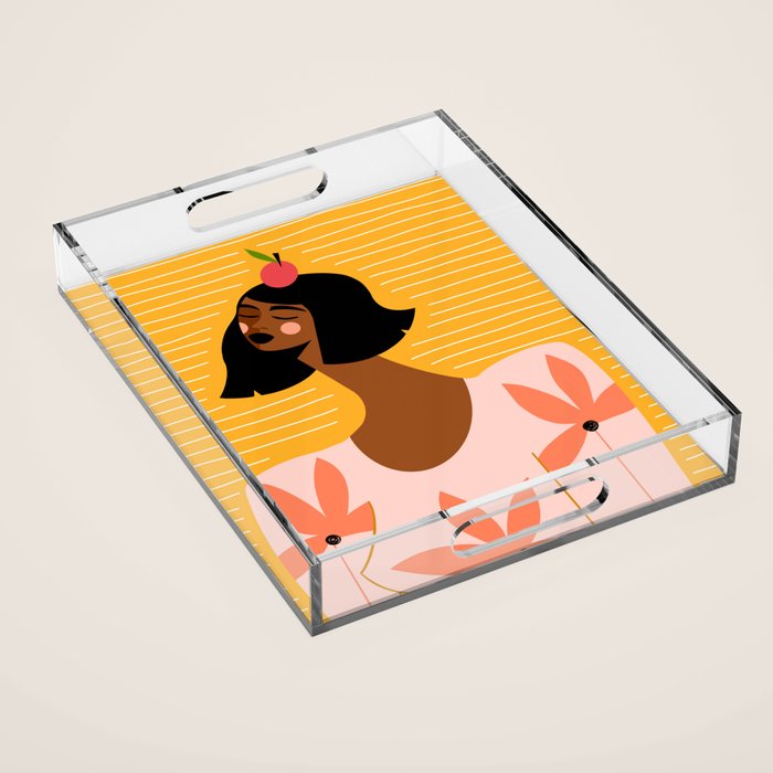 Lady Apple Acrylic Tray Gallery Image 1