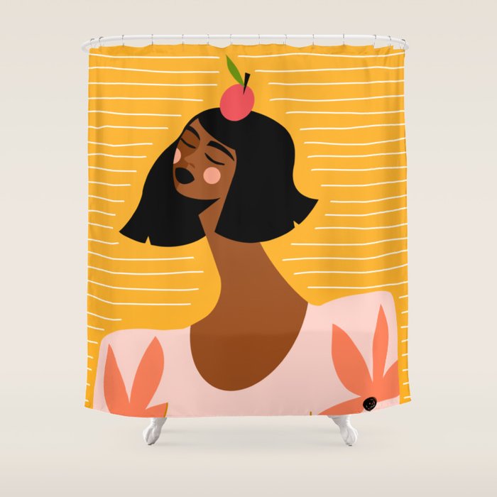 Lady Apple Shower Curtain Gallery Image 1